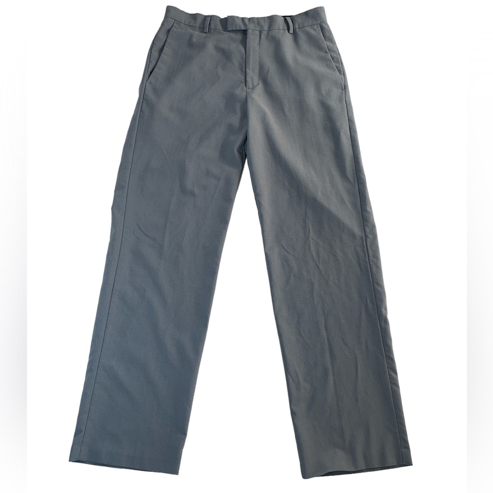Kenneth Cole REACTION Men's Grey Flat-Front Dress Pant Size 32 X 32
